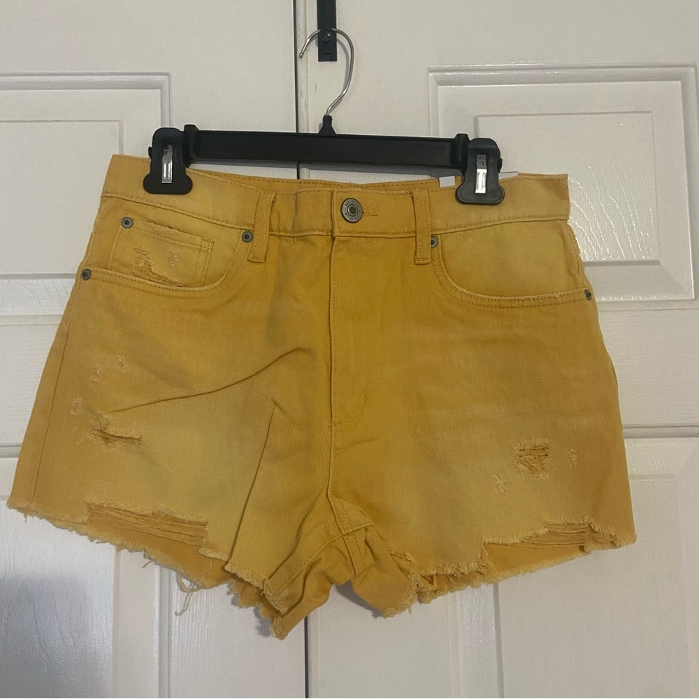 Sts Blue Yellow Cutoff Shorts Size 28